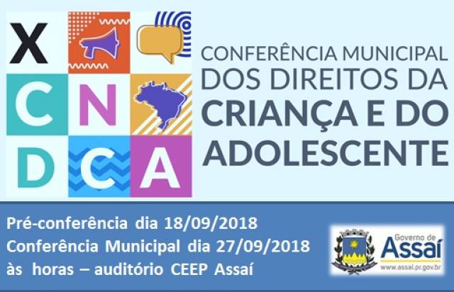 =Prefeitura realizará a Conferência Municipal dos Direitos da Criança e Adolescente