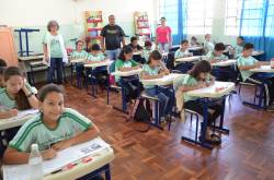 Alunos participam da Prova Paraná