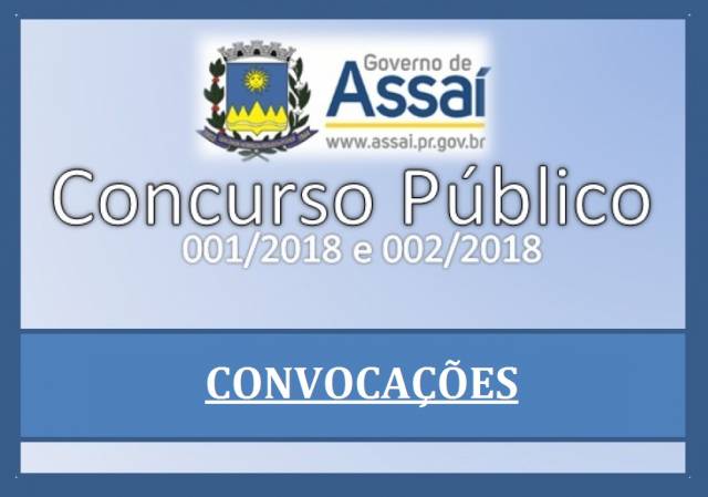 =Convocação dos aprovados no Concurso Público