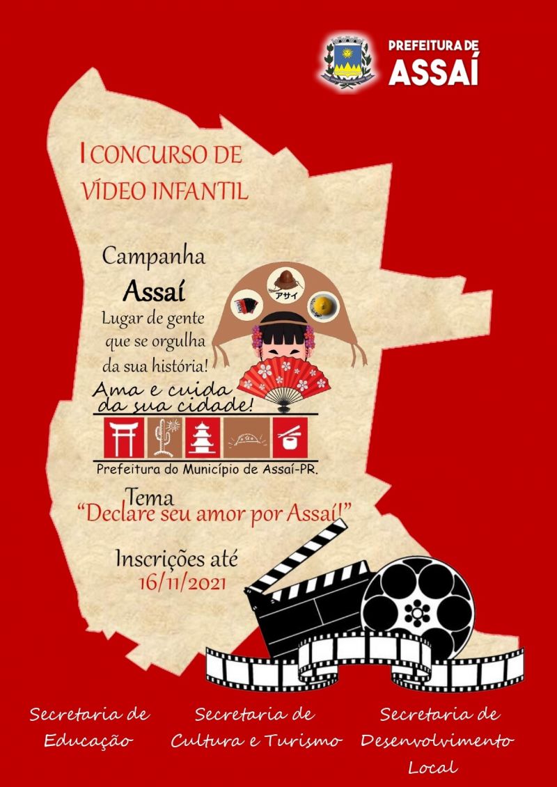 =1º CONCURSO DE VÍDEO INFANTIL  CAMPANHA ASSAÍ, LUGAR DE GENTE QUE SE ORGULHA DA SUA HISTÓRIA! AMA E CUIDA DA SUA CIDADE!