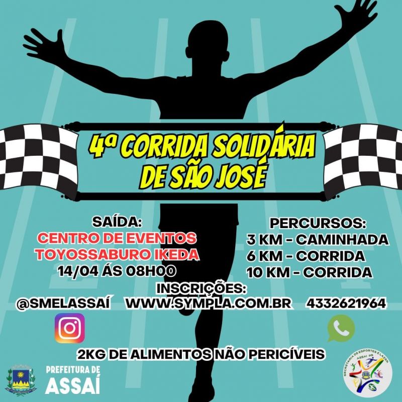 =CORRIDA SOLIDÁRIA DE SÃO JOSÉ É NESTE DOMINGO (14/04)