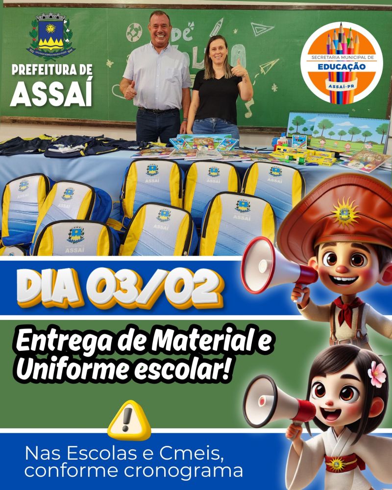 ANTES DO VOLTA ÀS AULAS, ASSAÍ GARANTE MATERIAL E UNIFORME ESCOLAR PARA TODOS OS ALUNOS