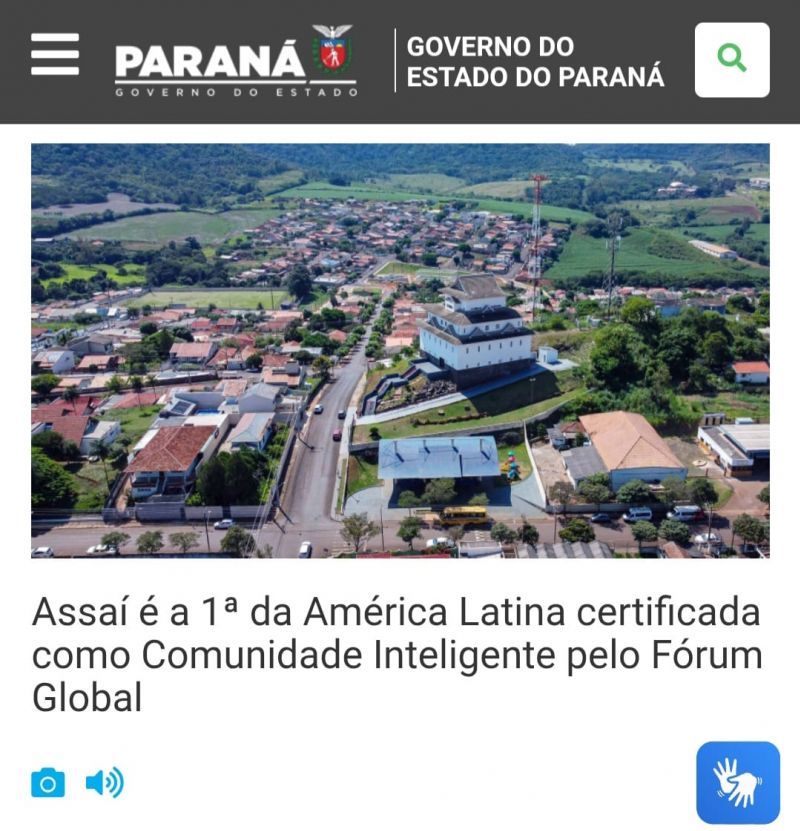 ASSAÍ É A 1ª DA AMÉRICA LATINA CERTIFICADA COMO COMUNIDADE INTELIGENTE PELO FÓRUM GLOBAL.