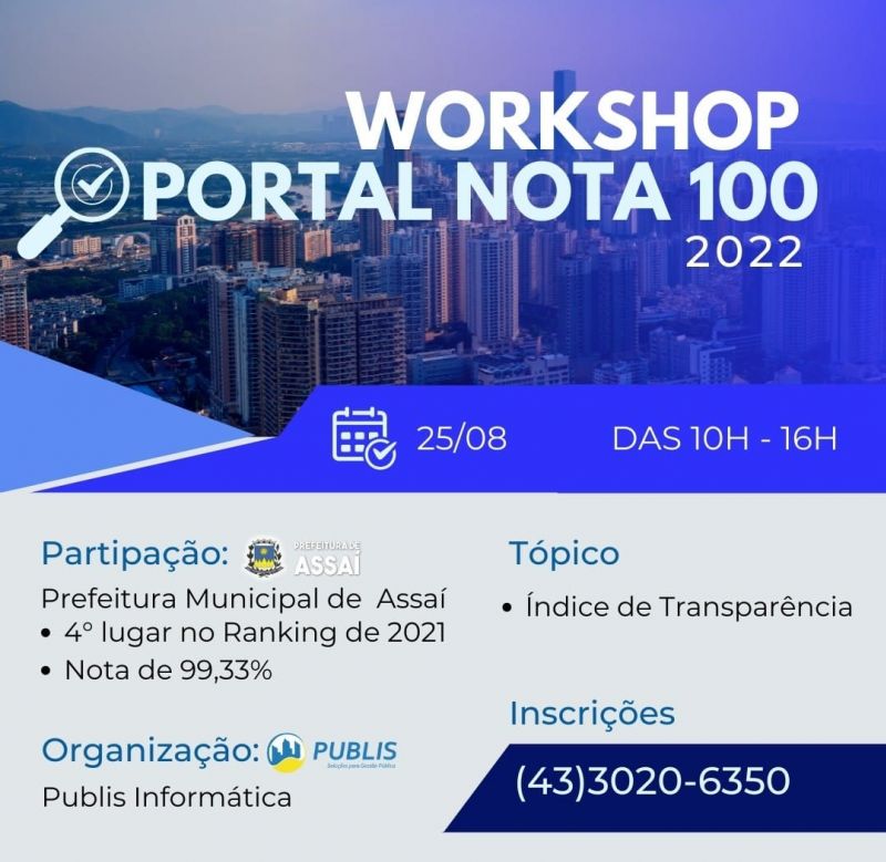 ASSAÍ É REFERÊNCIA EM PORTAL DA TRANSPARÊNCIA