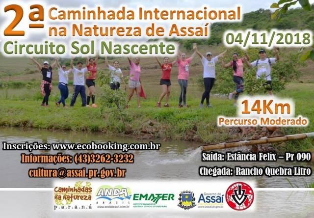 Assaí realizará a 2ª Caminhada da Natureza