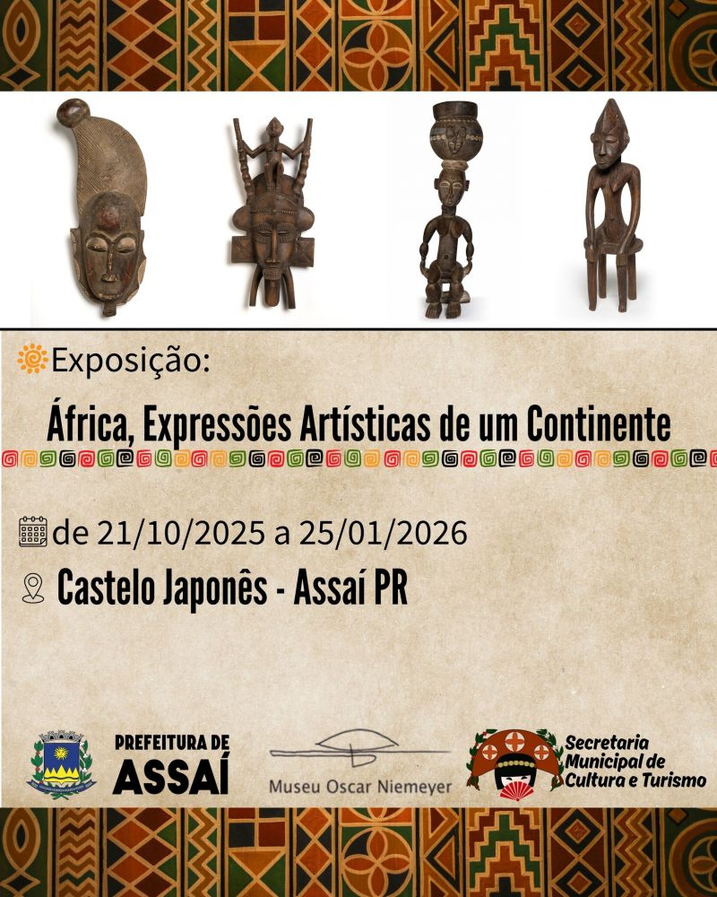 ASSAÍ RECEBE EXPOSIÇÃO “ÁFRICA, EXPRESSÕES ARTÍSTICAS DE UM CONTINENTE”