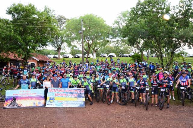 Ciclistas de toda região participam do 2 Pedal Rota do Sol Nascente