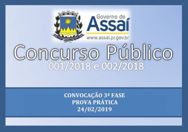 Convocação para Prova Prática