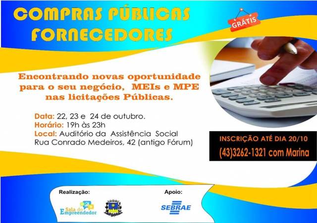 Curso de Compras Públicas para MEIS