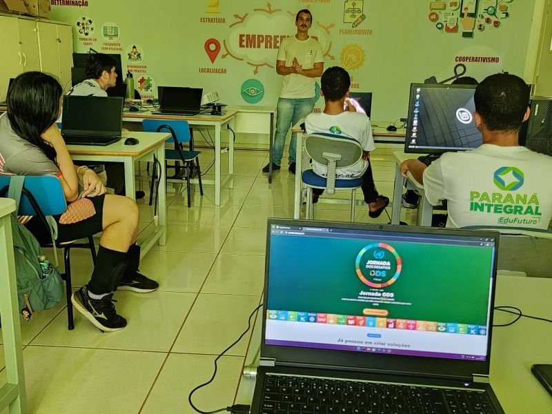 ESTUDANTES SE PREPARAM PARA O DESAFIO ODS 2025
