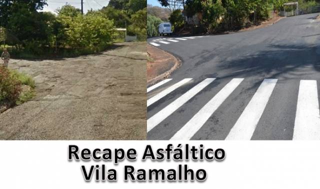 Finalizado o recape asfáltico da Vila Ramalho