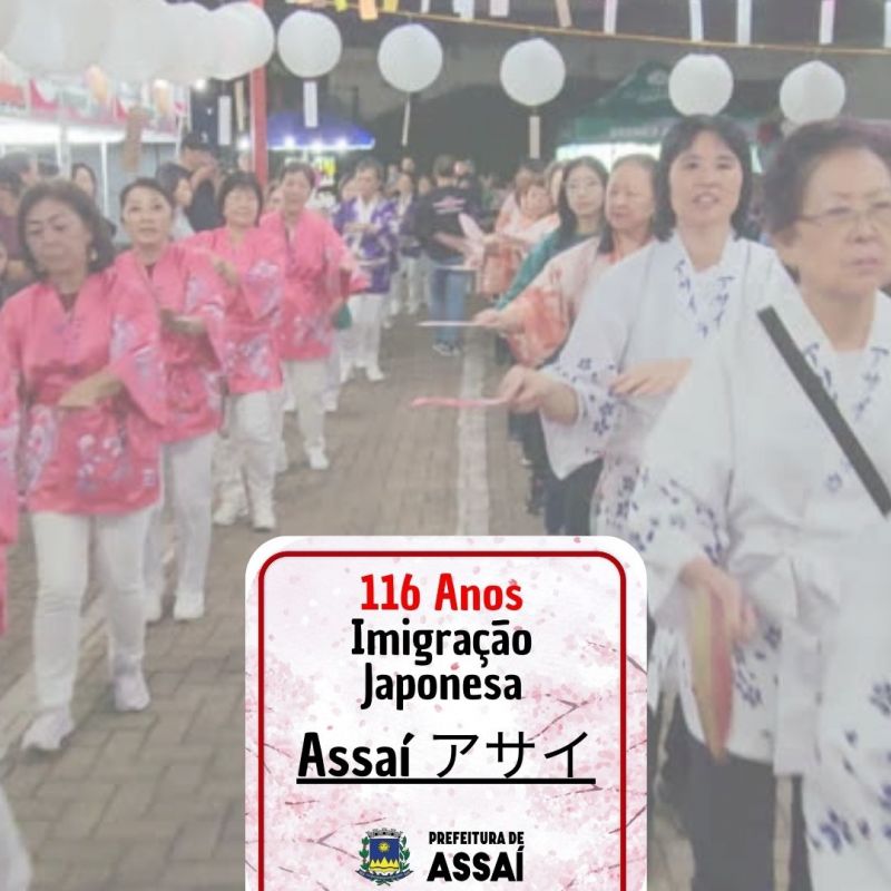 HOMENAGEM AOS 116 ANOS DA IMIGRAÇÃO JAPONESA NO BRASIL.