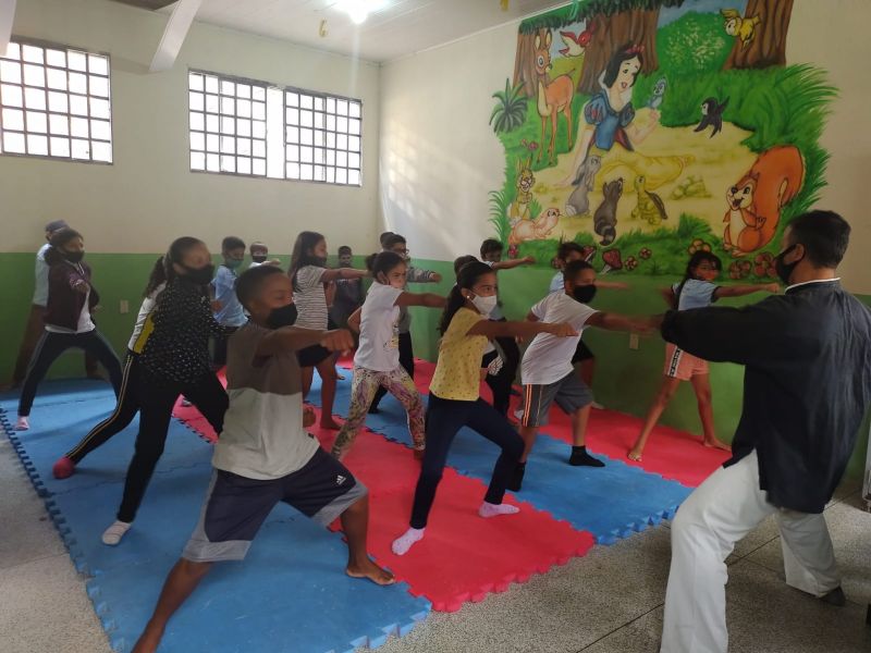 OFICINA DE KUNG FU NAS ESCOLAS MUNICIPAIS.