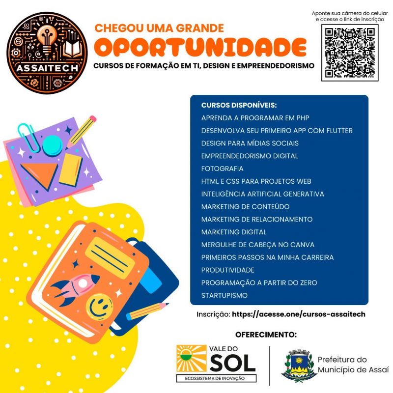 OPORTUNIDADE DE CAPACITAÇÃO PROFISSIONAL