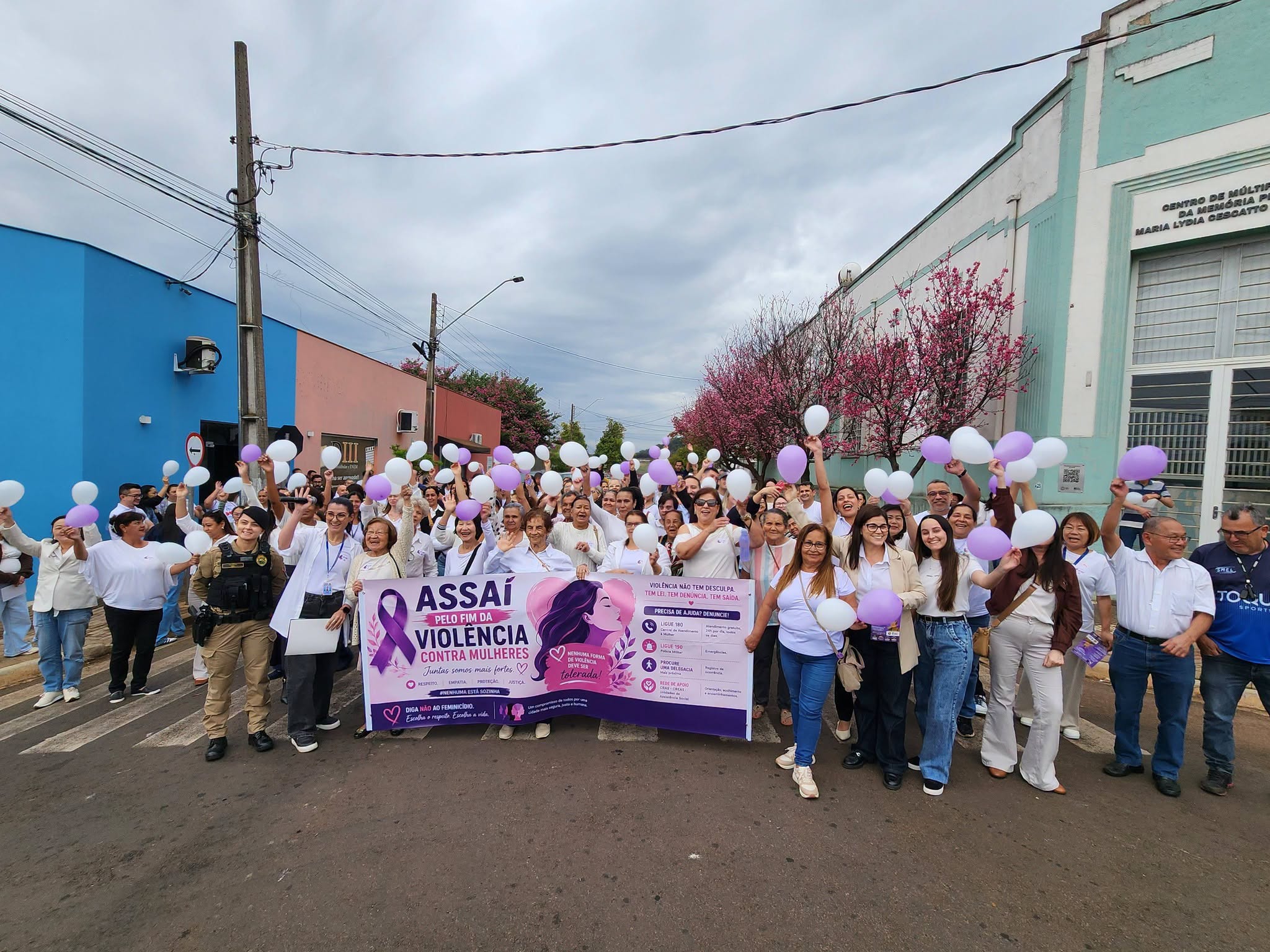 ASSAÍ REALIZA A 4ª CAMINHADA DO MEIO-DIA EM COMBATE AO FEMINICÍDIO.
