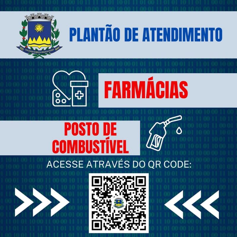PLANTÃO DE FARMACIA E POSTO DE COMBUSTÍVEL