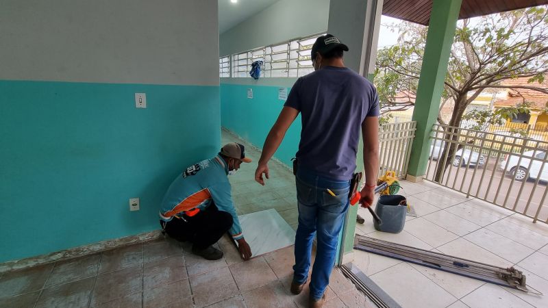 POSTO DE SAUDE CENTRAL EM REFORMA.