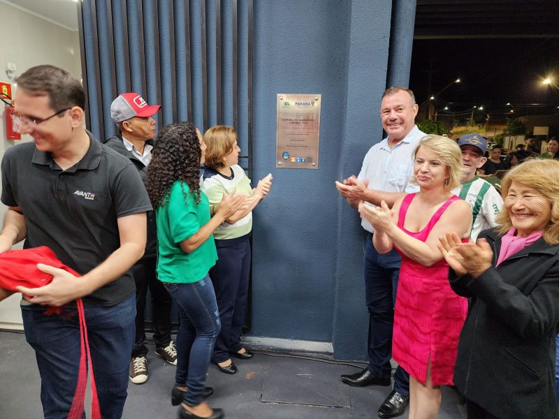PREFEITO TUTI INAUGURA O TERMINAL DO TRABALHADOR ABELO RODRIGUES.
