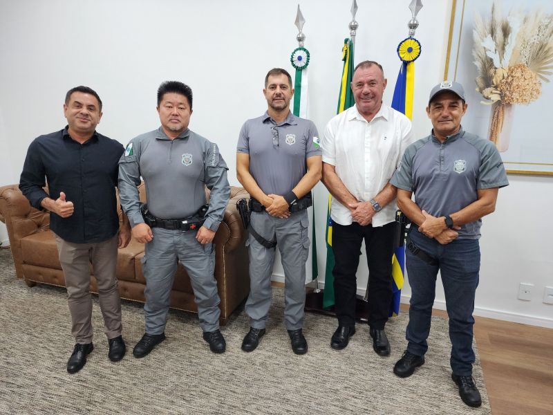 PREFEITO TUTI RECEBE VISITA DA DIRETORIA DA POLICIA PENAL DO PARANÁ.