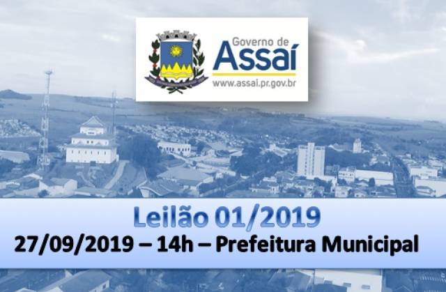 Prefeitura realizará Leilão dia 27/09