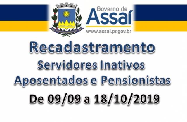 Recadastramento de Aposentados e Pensionistas