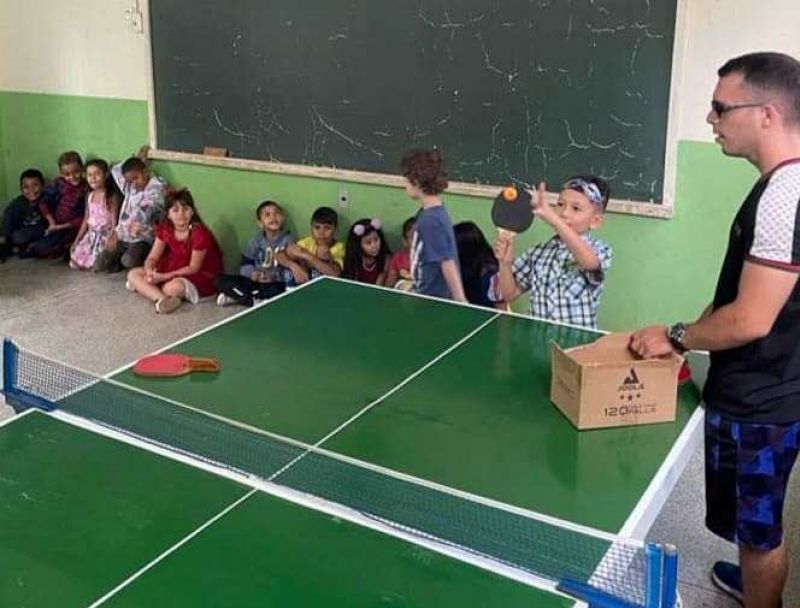 RETORNO DA ESCOLINHA DE TENIS  DE MESA