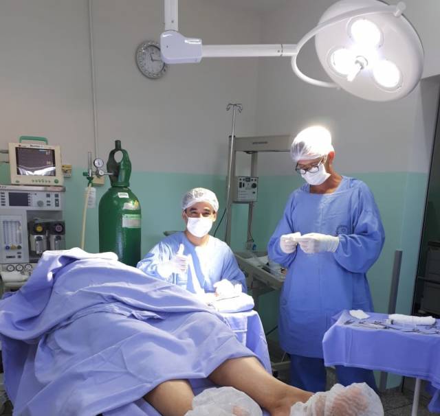 Rotina de cirurgias no Hospital Municipal