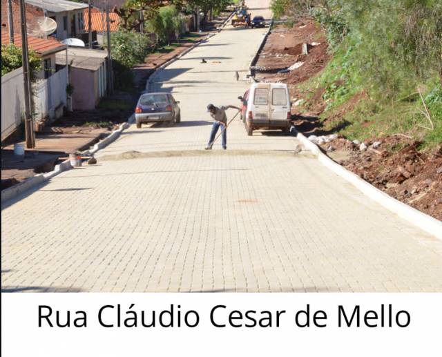 RUAS ORLANDO GREGÓRIO E CLAUDIO CESAR DE MELLO JÁ É OUTRA REALIDADE.