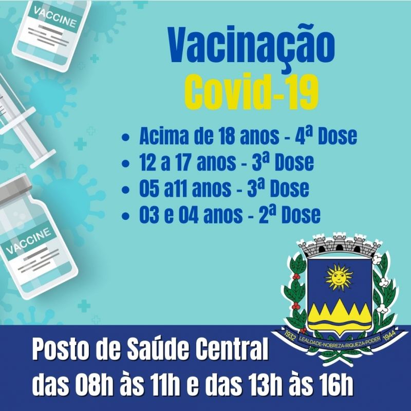 SECRETARIA DE SAÚDE SEGUE COM A VACINAÇÃO CONTRA COVID 19.