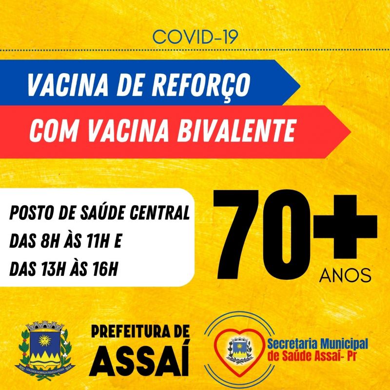 VACINA BIVALENTE CONTRA COVID-19 PARA PESSOAS ACIMA DE 70 ANOS