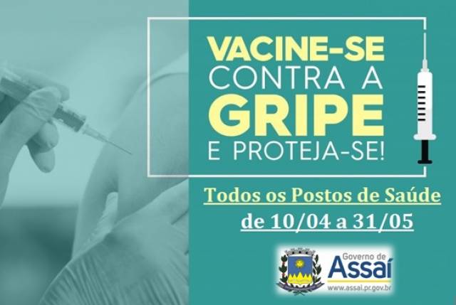 Vacinação contra gripe começa dia 10 de Abril