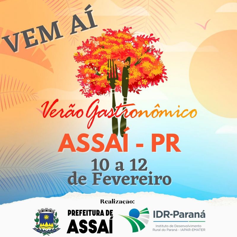 VEM AÍ O VERÃO GASTRONÔMICO EM ASSAÍ.